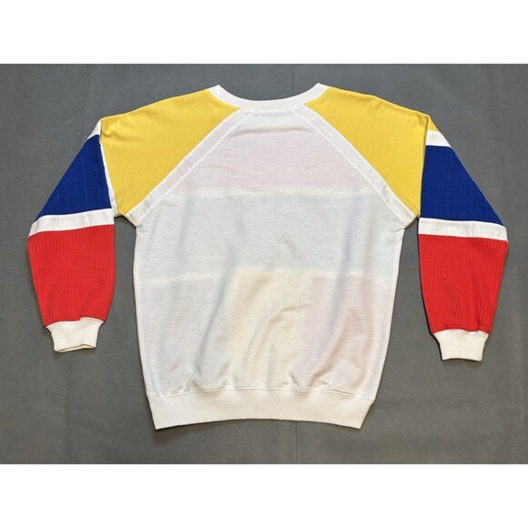 Vintage Blast Womans Sweater 1980s Sweater Retro Geometric Med Petite - Picture 6 of 6